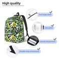 thumbnail image 4 of Lsque Football Doodle Pattern Canvas Daypack, Durable Backpack, High-quality Versatile Backpack,Vintage Compact Backpack-Medium, 4 of 6