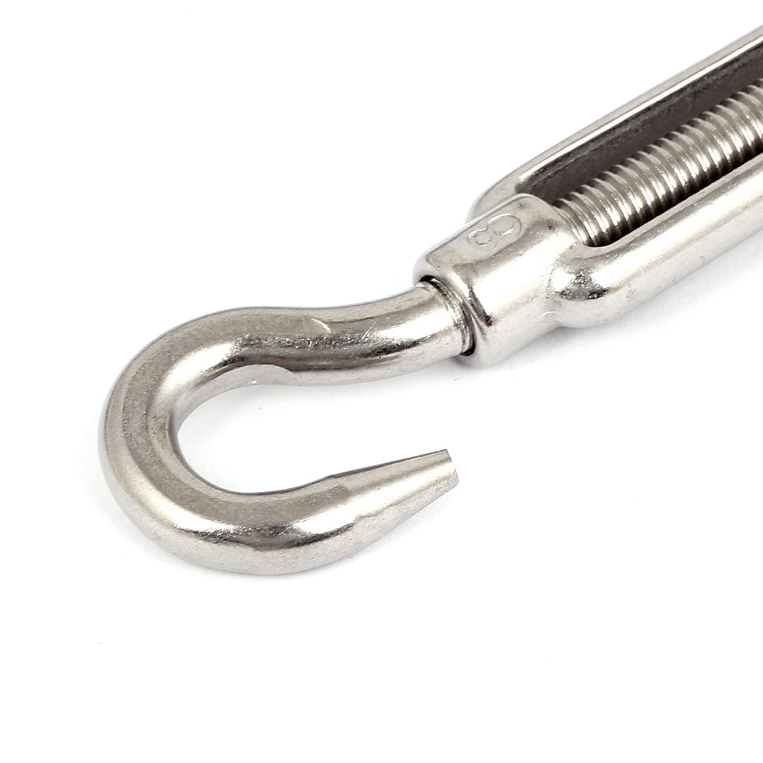 M8 5/16" Thread Adjustable Stainless Steel Eye Hook Turnbuckle 4pcs