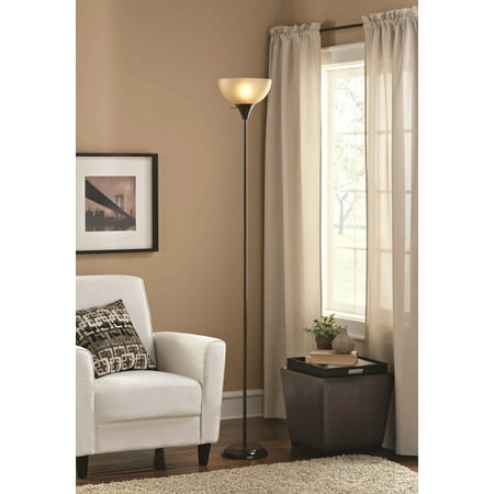 Mainstays Floor Lamp Brown Finish