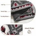 thumbnail image 6 of Red Grey White 2x3 Area Rugs for Living Room, Bohemian Ethnic Vintage Texture Non Slip Floor Mat Washable Low-Profile Indoor Carpet for Bedroom, Dining Room, Bathroom, 6 of 9
