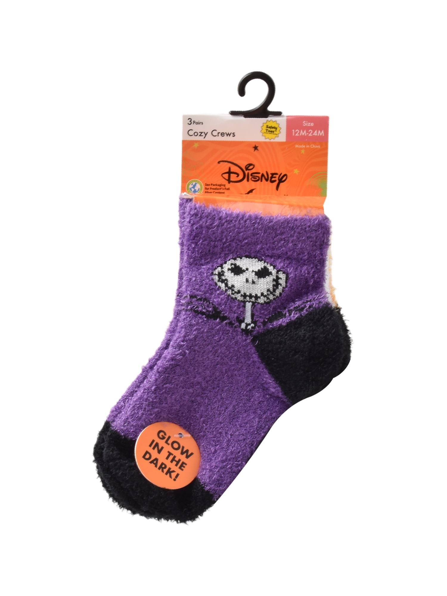 Character Halloween Cozy Quarter Socks, 3- Pack, Sizes 12M- 5T