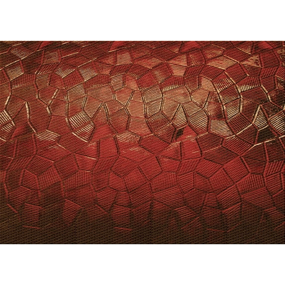 Ahgly Company Indoor Rectangle Patterned Mahogany Brown Area Rugs, 7' x 10'