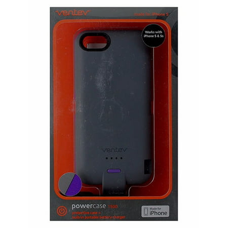 Ventev Powercase 1500mAh Battery Case for iPhone 5/5s/SE - Gray /