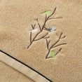 thumbnail image 4 of Pidada 100% Cotton Embroidered Bird Tree Pattern Hand Towels for Bathroom Set of 2 (Brown), 4 of 8