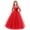 Red, variant on OBEEII Kids Girls Formal Party Dress 3/4 Sleeve Full Length Princess Dresses Girls Birthday Party Dress 110 Pink