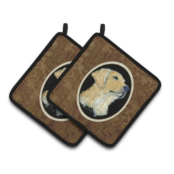 Carolines Treasures SS8960PTHD Golden Retriever Pair of Pot Holders 7.5HX7.5W multicolor