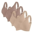 thumbnail image 5 of Paiwinds 4-Pack Sports Bras for Women Wireless Seamless Everyday Comfort Plus Size Bralette Wide Straps, 5 of 6