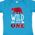 thumbnail image 4 of Inktastic Plaid Bear Wild and 1 with Arrow Boys or Girls Baby Bodysuit, 4 of 5