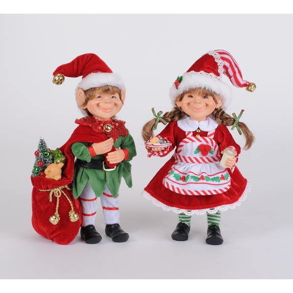 Karen Didion Santa's Helpers Elf Set of 2