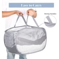 thumbnail image 6 of HEETLY 76L Collapsible Laundry Basket, Pop Up Mesh Laundry Hamper with Handles, Reinforced Steel Ring & Upgraded Durable Material, Foldable Laundry Basket for Dorm Travel Bathroom, 6 of 7