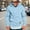 Light Blue, variant on WILLBEST Mens Hoodies Zip Up Men Solid Color Drawstring Hooded Pocket Leather Label Casual Hoodie Business Comfortable Loose Trendy Hoodie