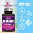 thumbnail image 5 of Probiotics - 50 Billion CFU per Capsule - 10 Strains & Prebiotics - Probiotics for Women & Men - Supports Digestive Gut Health, Bloating & Occasional Constipation - USA Bottled - 120 Capsules, 5 of 10
