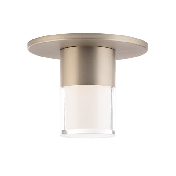 FM-240203-CS-BN WAC Limited Twist-N-Lite - 9W 1 LED Flush Mount-3.5 Inch Tall and 2.38 Inch Wide-Brushed Nickel Finish