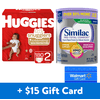 [$15 Savings] Similac Pro-Total Comfort Value-Size Infant Formula and Huggies Little Snugglers Size 2 Diapers with Free $15 Walmart eGift Card