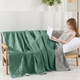 thumbnail image 4 of Hvmvliv Cooling Quilt 150x200cm Summer A/C Comfortersummer Cool Comfortermugwort Ice Spring Cool Feeling Comforter Thick Cooling Blanket Green, 4 of 6