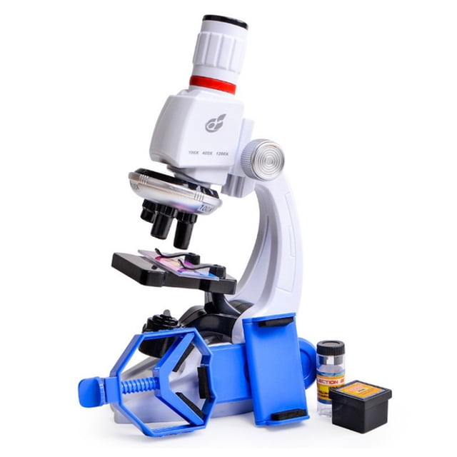 Children's Microscope Suit With Mobile Phone Holder Simulation 1200 Times Microscope Science And Education Toys Microscope Kit