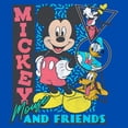 thumbnail image 2 of Boy's Mickey & Friends Retro Shapes Group  Graphic Tee Royal Blue Small, 2 of 5