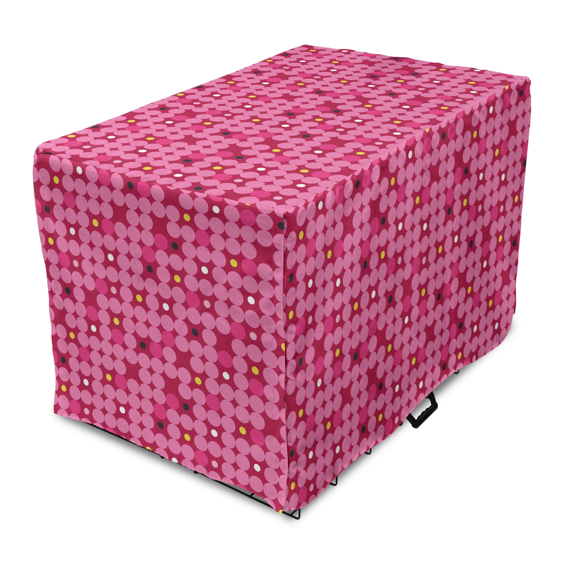 Geometric Dog Crate Cover, Modern Feminine Pattern with Irregular ...