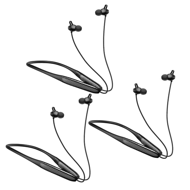 Auriculares Bluetooth con banda para el cuello CXPSUE, paquete de 3, 60 h, ENC