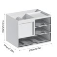 thumbnail image 3 of Gnmfd Desktop Storage Box Drawer Type Transparent Multifunctional Large Capacity Compartment Storage, Organizers for Stationery, Office Supplies, Desk Drawer Organization, 3 of 6
