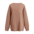 thumbnail image 5 of Resicozy Oversized Sweatshirt for Women Crewneck Sweaters Casual Tops Comfy Fall Fashion Sweatshirt Winter Clothes 2026 Camel 2XL, 5 of 6