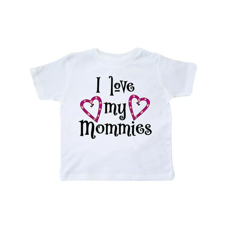 

Inktastic I Love my Mommies- hearts Gift Toddler Boy or Toddler Girl T-Shirt