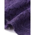 thumbnail image 5 of INSPIRE CHIC Lace Peplum Top for Women's Elegant Sweetheart Neck Sleeveless Tops L Dark Purple, 5 of 6