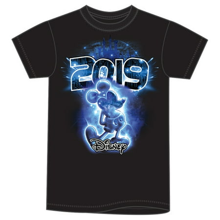Disney Adult Unisex 2019 Dated Electric Mickey Glow in the Dark (No Namedrop) Small Black