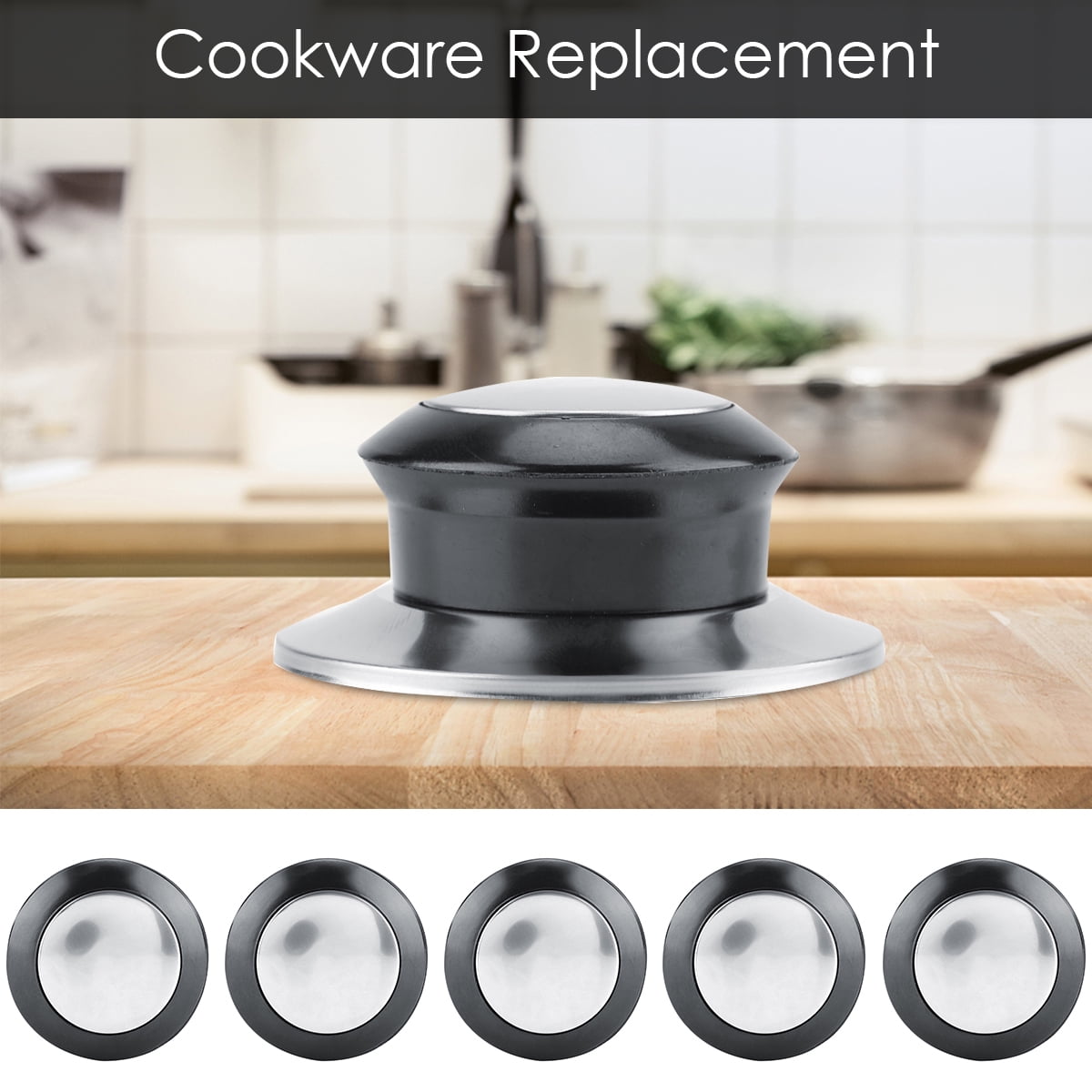 5Pcs Heat-Resistant Pot Pan Lids Knob Lifting Handle Home Kitchen Cookware Replacement Parts 