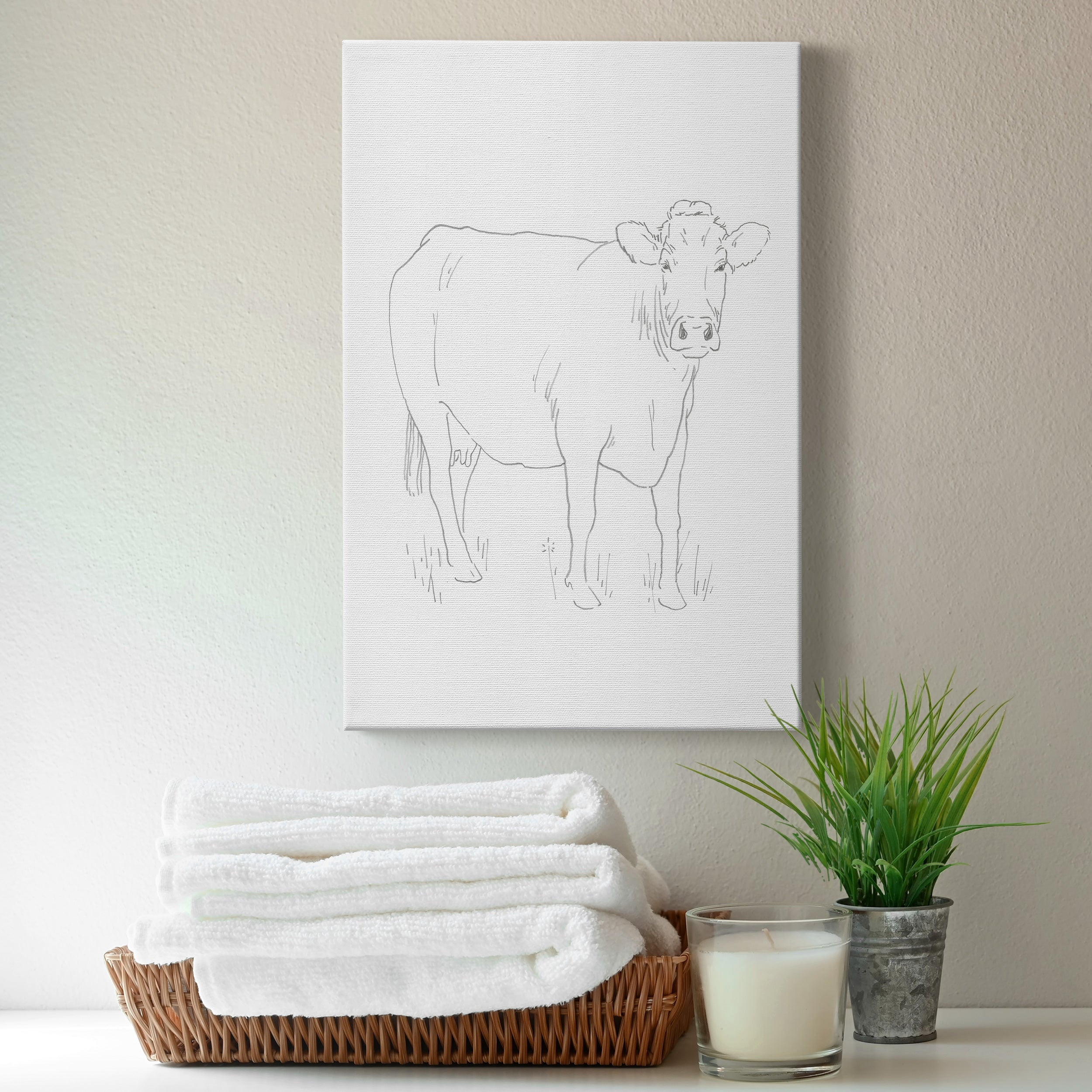 Limousin Cattle III Premium Gallery Wrapped Canvas - Ready to Hang