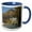 Blue/White, variant on 3drose, Mountain Goats, Uinta-wasatch-cache Nf, Utah - Us45 Hga0260 - Howie Garber, 11oz Two-tone Blue Mug