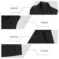 thumbnail image 4 of Men's Solid Color Golf Vest, Stand Collar Full Zip Sleeveless Jacket with Zipper Pockets, Lightweight Casual Golf & Outdoor Vest Size 4XL Black, 4 of 9