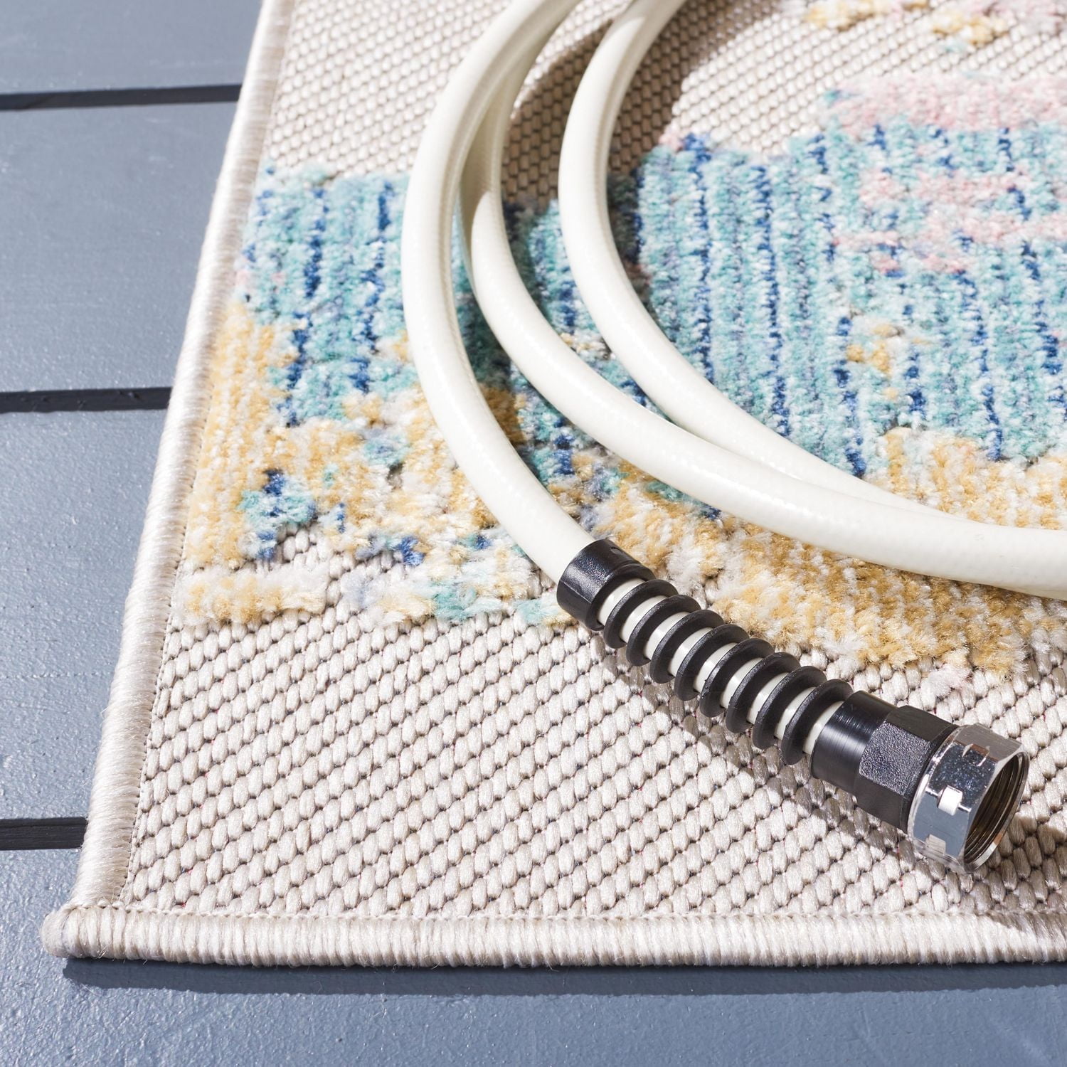 SAFAVIEH Cabana Glenn Tapis Abstrait Intérieur/Extérieur