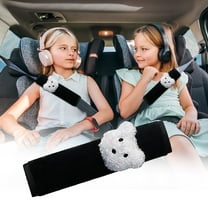 Fnochy Cute Plush Car Seat Belt Pads Shoulder Strap Protector Soft Comfortable Neck Support Easy Install for Kids Boys Girls 2 Pack