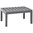 thumbnail image 1 of vidaXL Garden Table Mocha 78x55x38 cm Plastic, 1 of 3