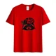 thumbnail image 3 of Camiseta de manga corta con cuello redondo para hombre y mujer de algodón con estampado de mapache divertido de Trash Danda, imprescindible para el verano, 3 of 4