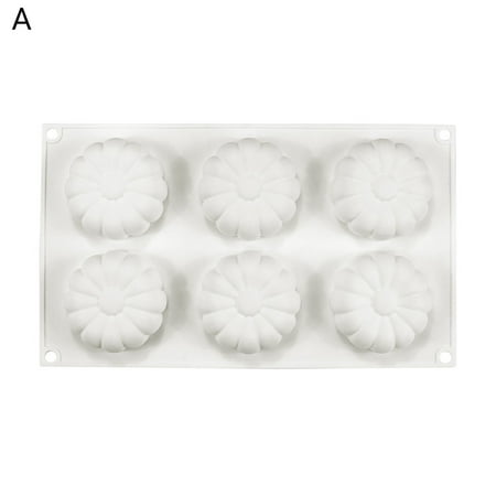 

Trayknick Fondant Mold Microwave Safe Easy to Clean Silicone Flower Tasty Cookies Candy Mold Kitchen Tools