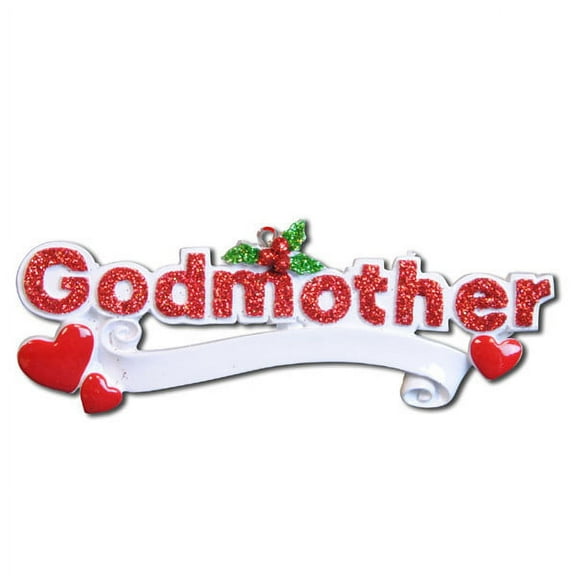 Family Godmother Personalized Christmas Ornament DO-IT-YOURSELF