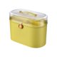 thumbnail image 3 of Organizador de almacenamiento para el hogar, caja organizadora con tapa y asa, dos compartimentos Amarillo, 3 of 9