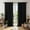 Black, variant on XUEYU Window Curtains Blackout, Back Tab Curtains 84 Inch, 100% Blackout Curtains Darkening Light Blocking Curtains for Living Room Bedroom Full Light Blocking Curtains 2 Panel Set,W52 x L84, Gray