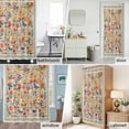 thumbnail image 5 of Shower Curtain Bathroom Set Spring Wildflower Butterfly Waterproof Fabric Shower Curtains with Grommets&Hooks, Vintage Pastoral Floral Privacy Bath Curtain for Bathtub 36x72in, 5 of 9