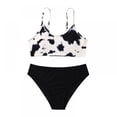 thumbnail image 1 of Kid Girl's 2 Piece Bikini Swimsuit Set Quick Dry Bathing Suit Sport High Waist Rashguard Set for Child 8-9 Years, 1 of 4