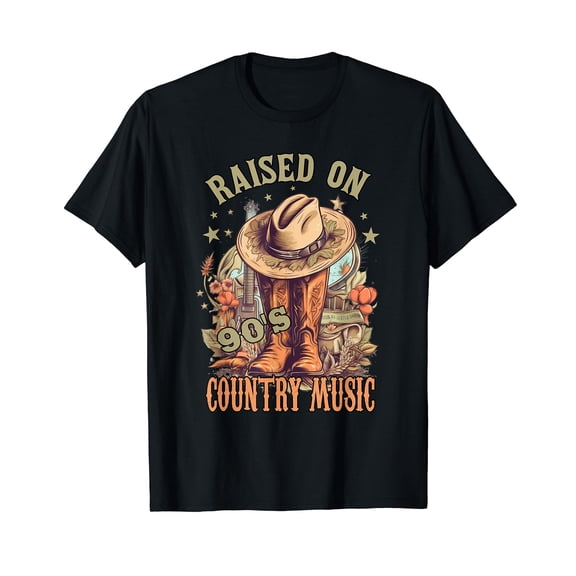 Vintage Western Music Raised on 90鈥檚 Country Music T-Shirt