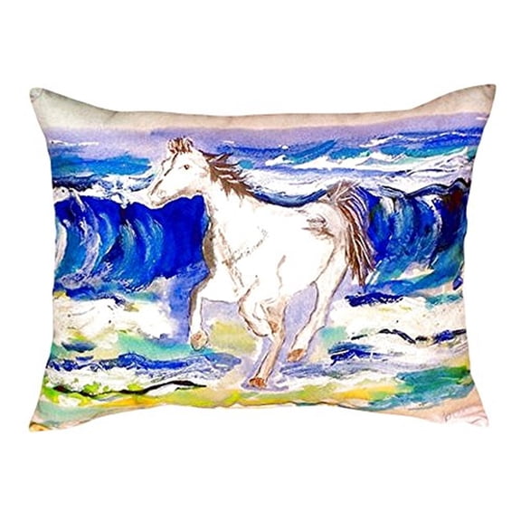 Betsy Drake NC957 16 x 20 in. Horse & Surf No Cord Pillow