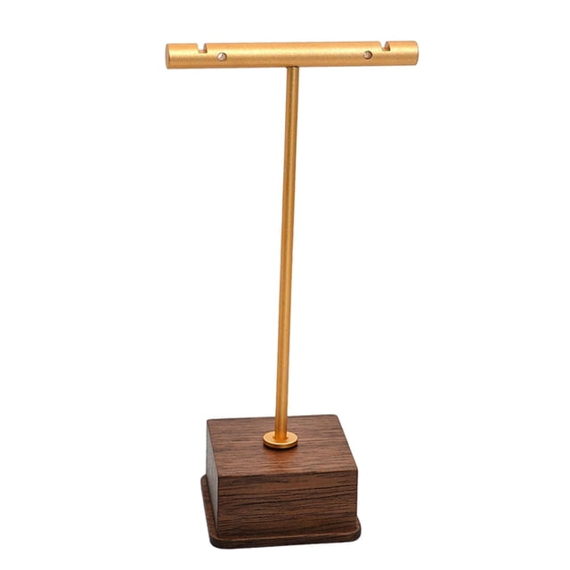 Wisewang Earring Display Stand Countertop Earring Holder for H Tradeshow Rings Pendants Gold 11.5cm