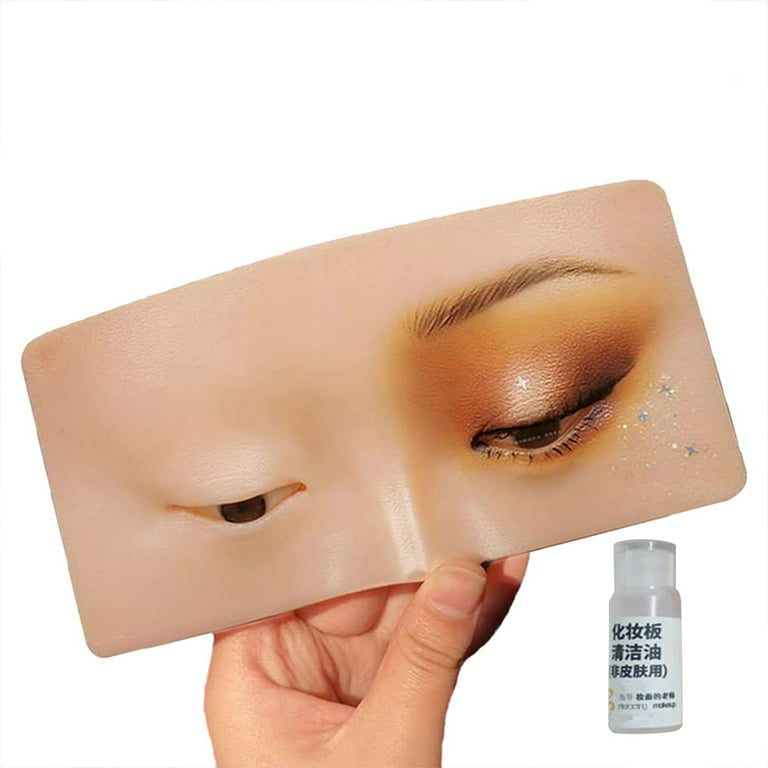 Makeup Practice Face Board Silicone Makeup Practice Board 3D Realistic Pad  for Makeup Artist and Professional Enthusiasts The Perfect Aid to  Practicing Makeup.(YELLOW)