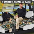 thumbnail image 4 of SEANATIVE Sunflower Golf Cart Seat Covers for Club Car Washable Golf Cart Seat Blanket Covers with 4 Front Pockets Southwestern Aztec Tribal Golf Cart Front Seat Cover for 2 Passenger, 4 of 7
