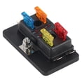 thumbnail image 2 of 4 Way With LED Warning Light Kit Boat Fuse Block, Professional Manufacturer Blade Fuse Holder, For Car Van Boat Marine, 2 of 8