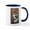 White/Navy Inside, variant on CafePress - Wolf 025 Mugs - 11 oz Ceramic Mug - Novelty Coffee Tea Cup