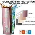 thumbnail image 6 of Dog Design Tumbler Stainless Steel Insulated Travel Coffee Cups with Lid and Straw Ideal Memorial Gift for Dog Dad/Mom,20oz, 6 of 6